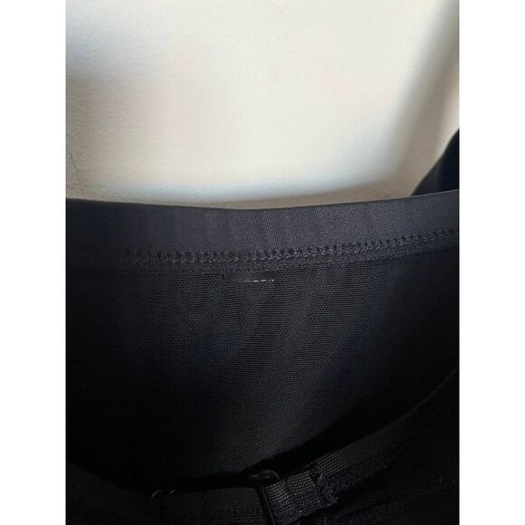 Torrid size 1 1x solid black mesh swim bathing suit one piece - Picture 6 of 9